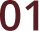 Dark background with red digits 01