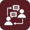 Chat icon with two people